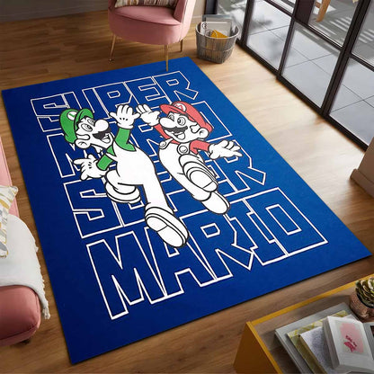 Mario Und Luigi Super Mario 5 Teppich 2