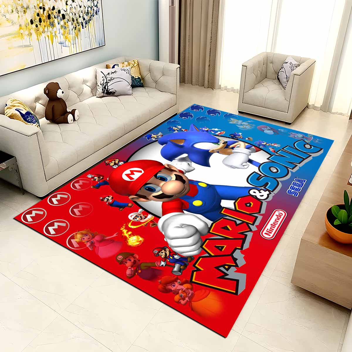 Mario Und Sonic 2 Teppich 2