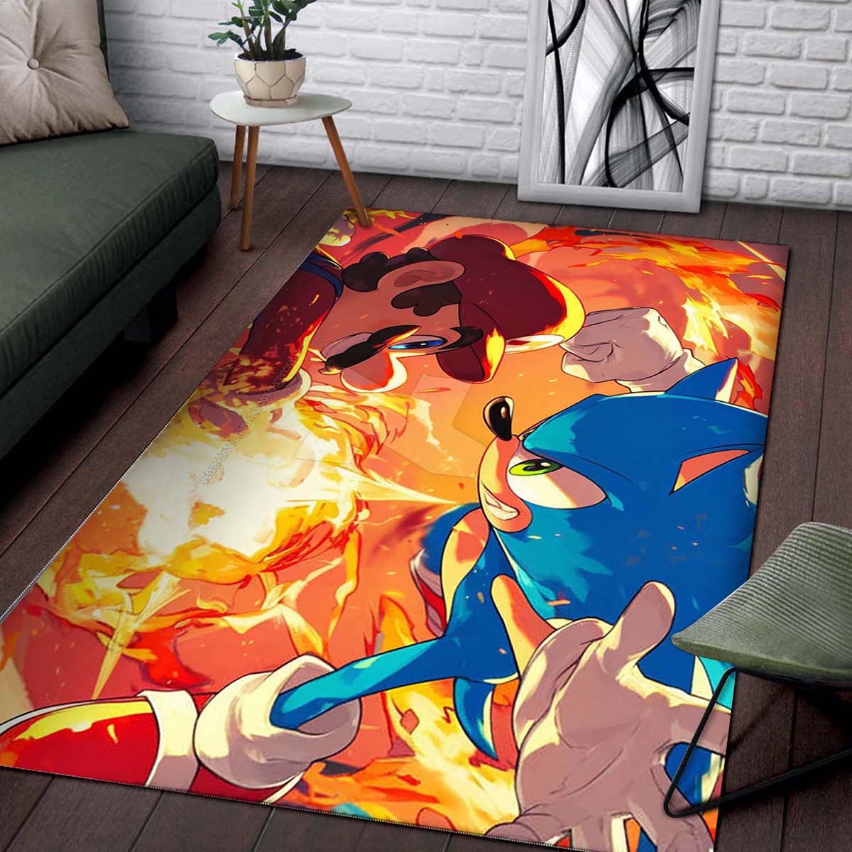 Mario Vs Sonic Teppich 2