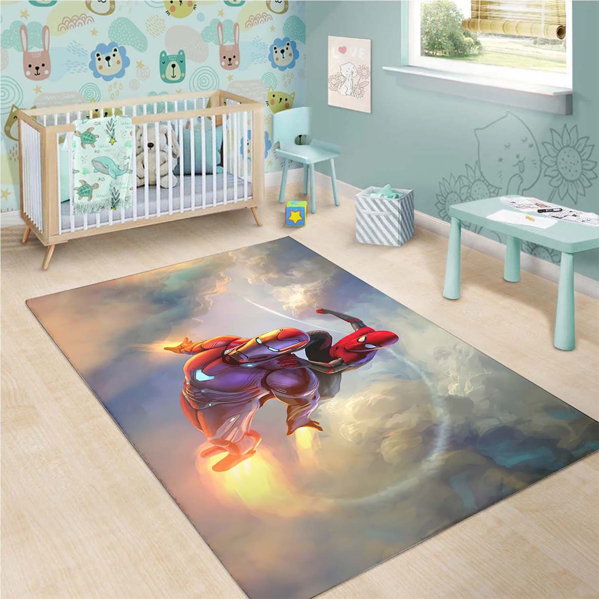 Marvel Spiderman Iron Man 1 Teppich 3
