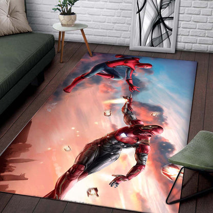 Marvel Spiderman Iron Man Teppich 2