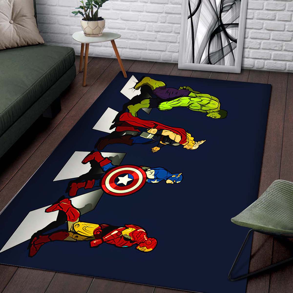 Marvel Superhero Avenger Road Teppich 2