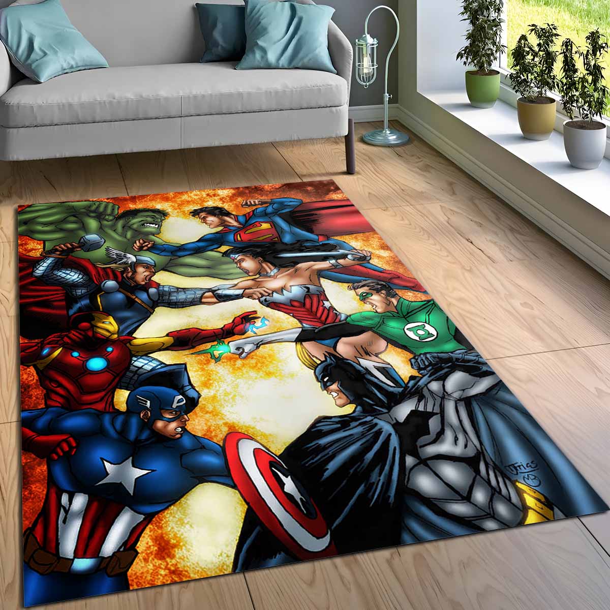Marvel Und Dc Comics Teppich 3