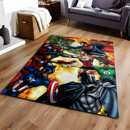 Marvel Und Dc Comics Teppich