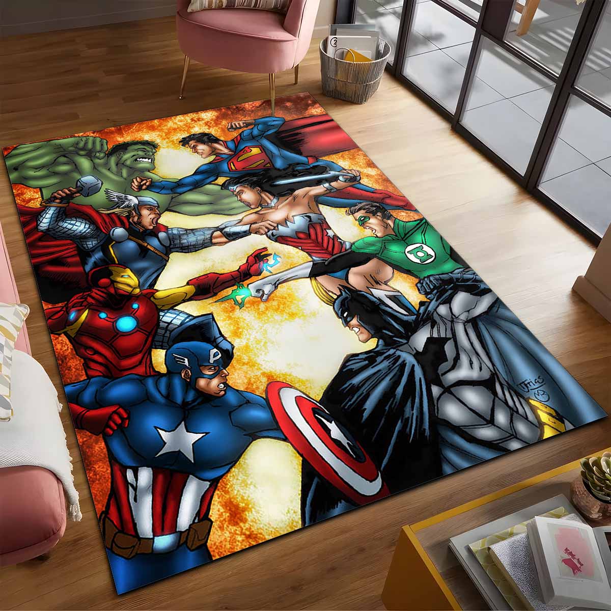 Marvel Und Dc Comics Teppich 2