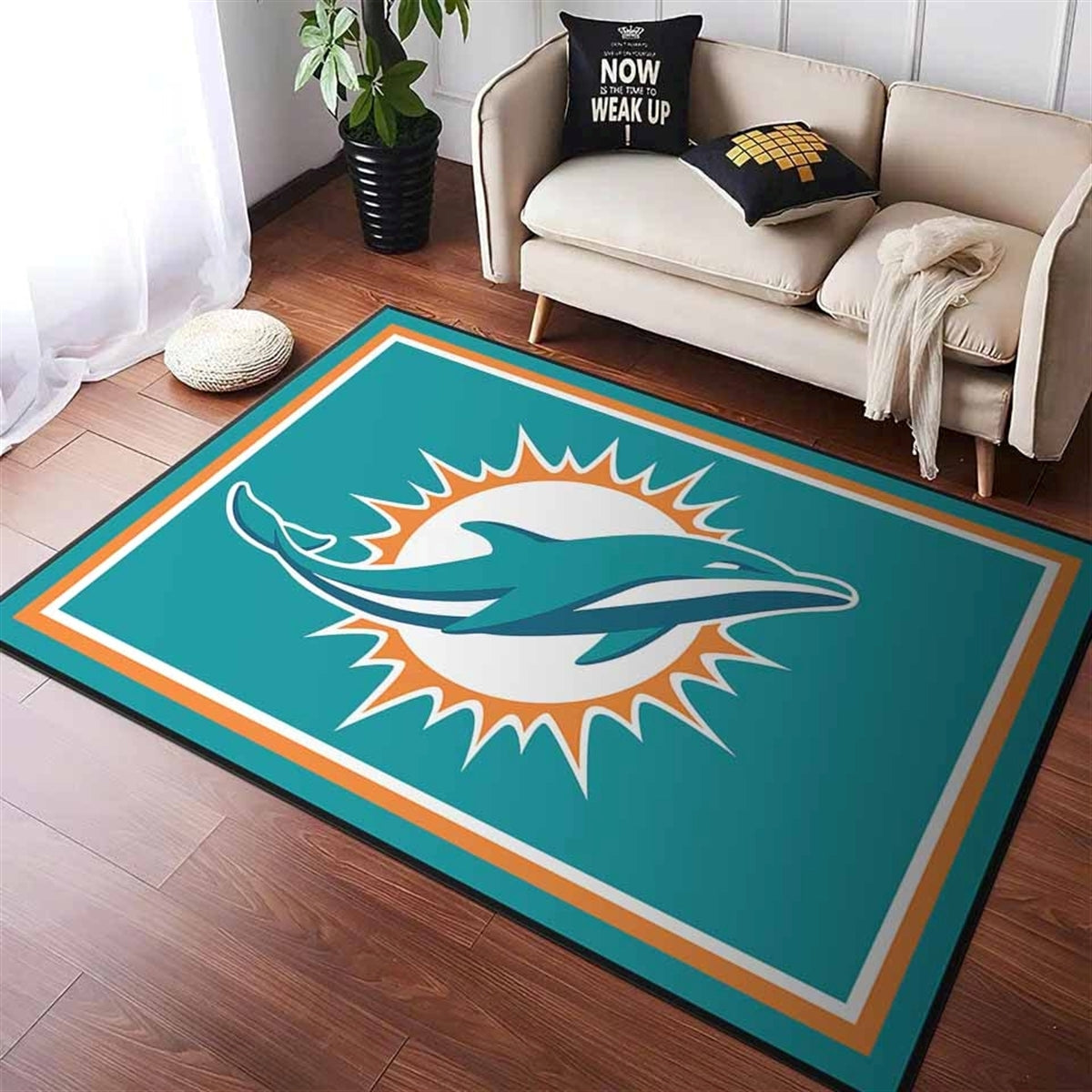 Miami Dolphins Football Teppich