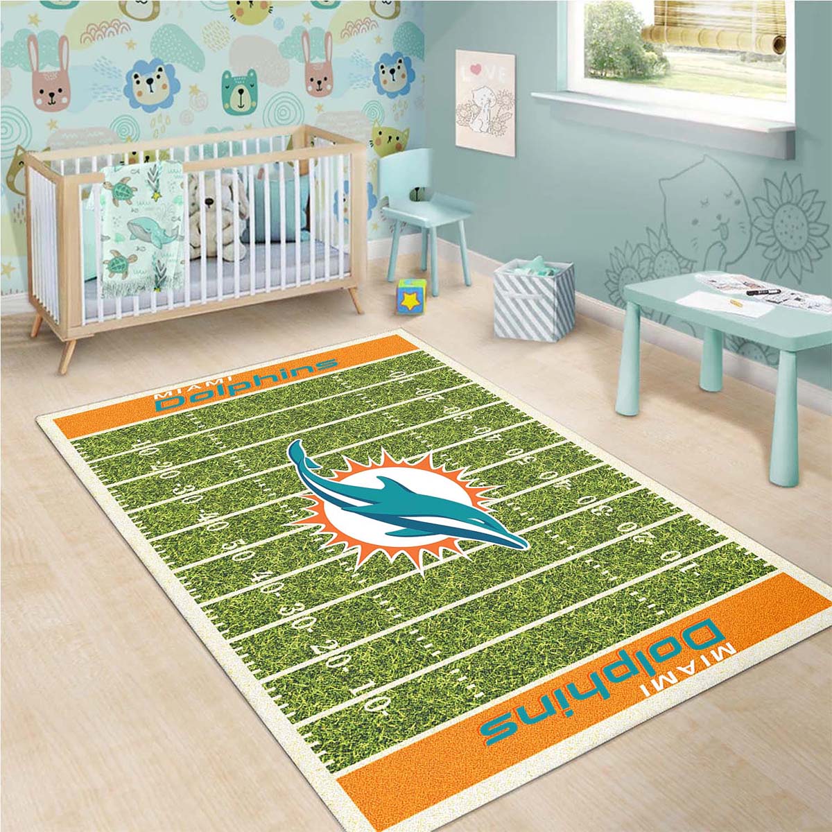 Miami Dolphins Fuballmannschaft Teppich 3