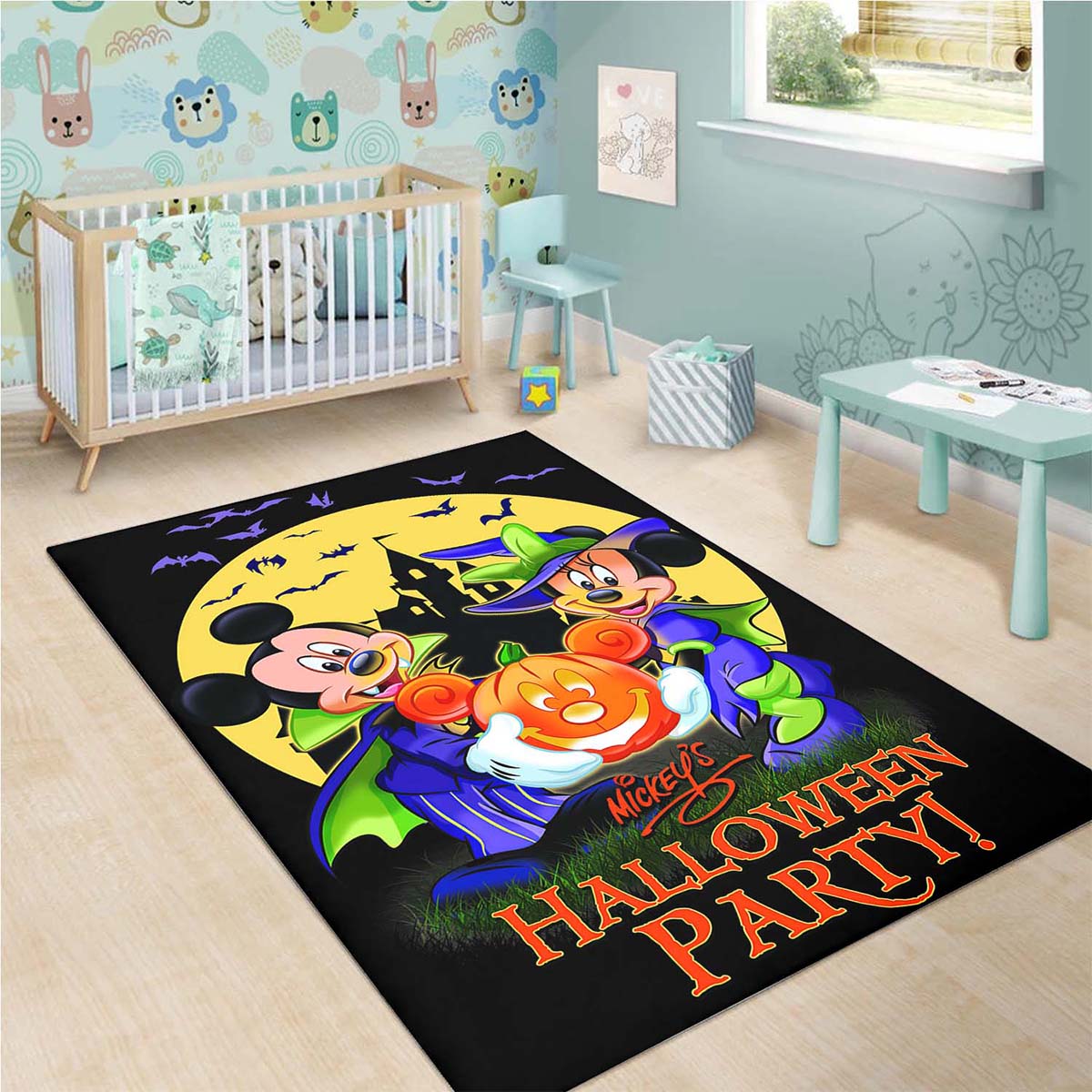 Mickey Mouse Disney Halloween Party Teppich 3
