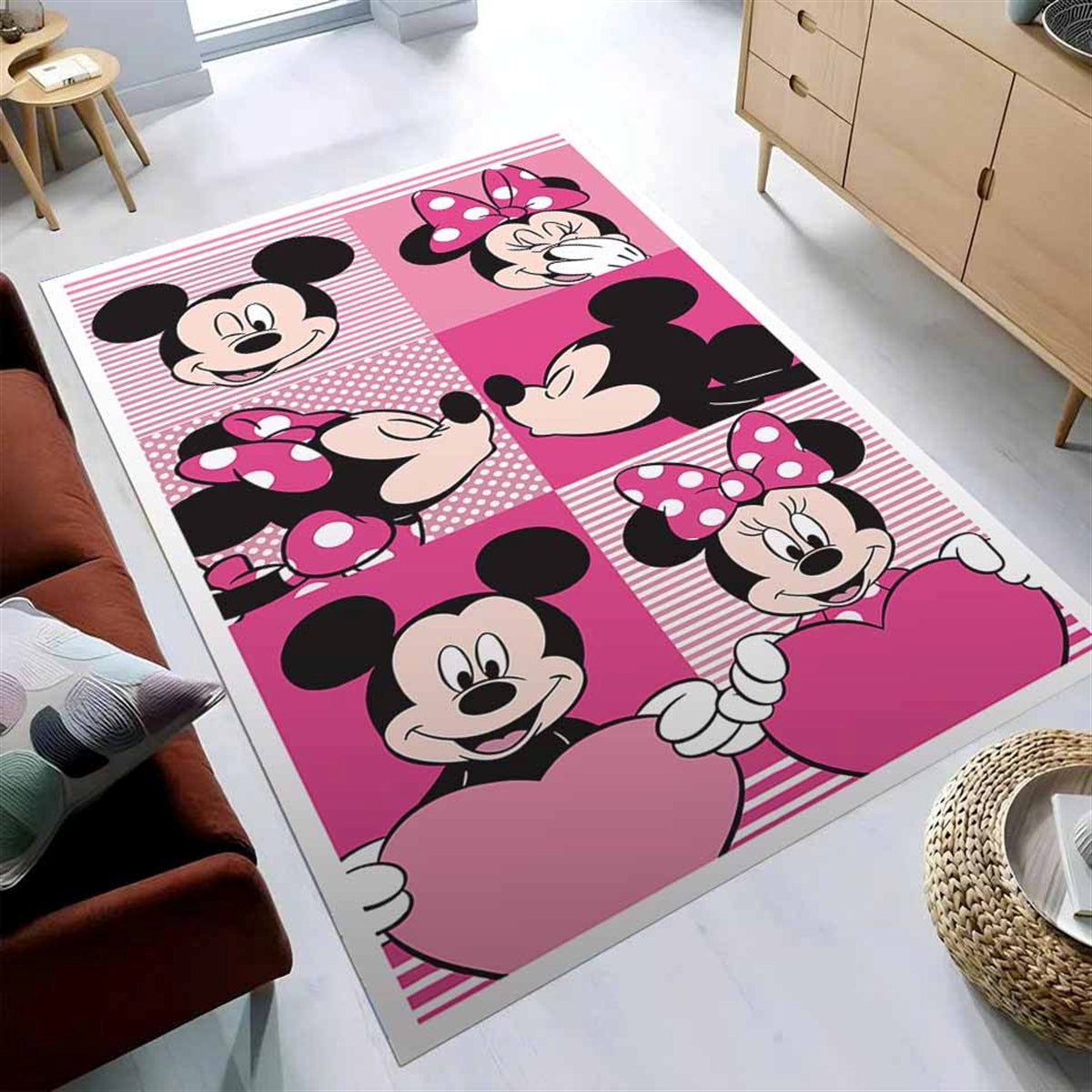 Mickey Mouse Minnie Mouse Teppich