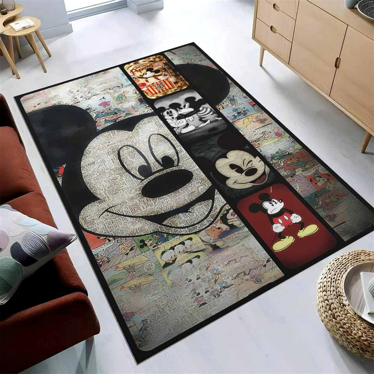 Mickey Mouse Wohnzimmer Dekor Disney Movie 1906 Teppich