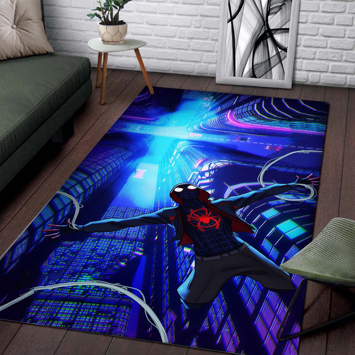 Miles Morales In Spider Man Into The Spider Verse Teppich 2