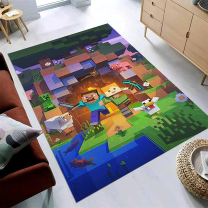 Minecraft Alle Charaktere 04 Teppich