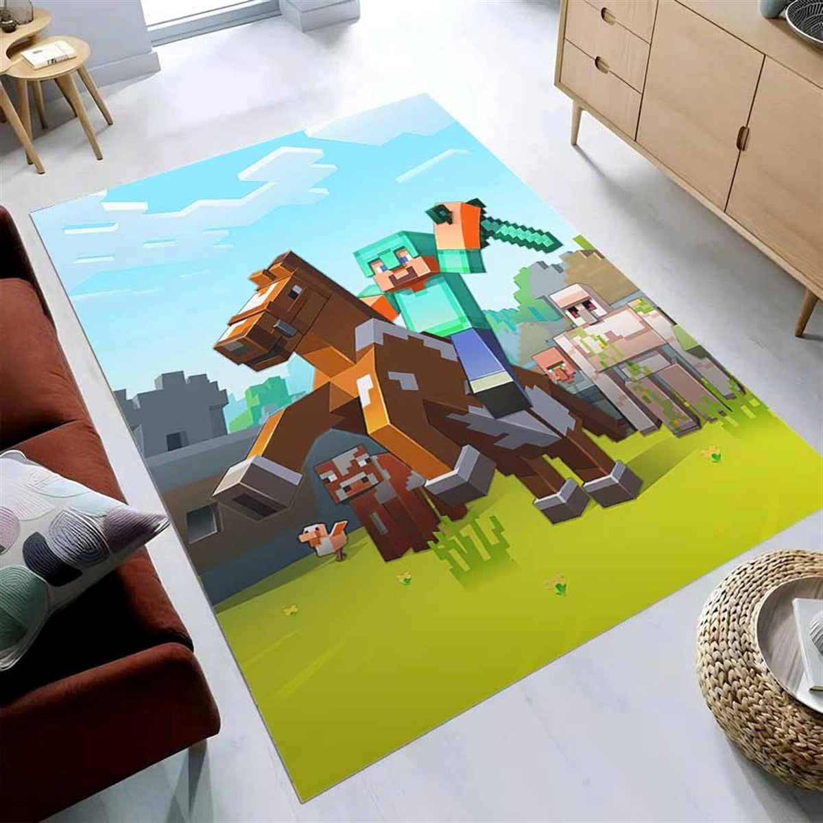 Minecraft Bedroom Teppich