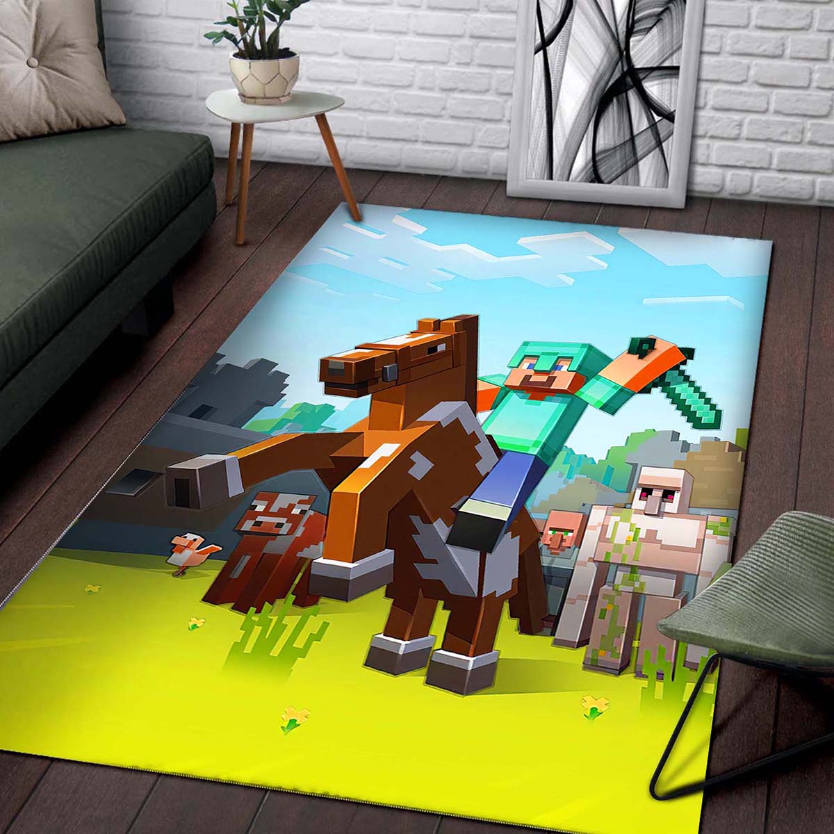 Minecraft Bedroom Teppich 2