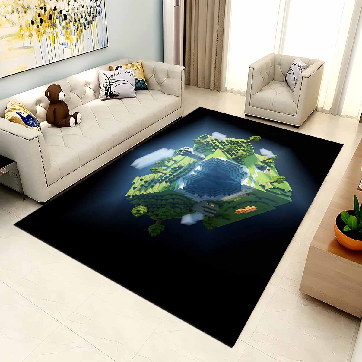 Minecraft Berg-biom Planet Minecraft Teppich 2