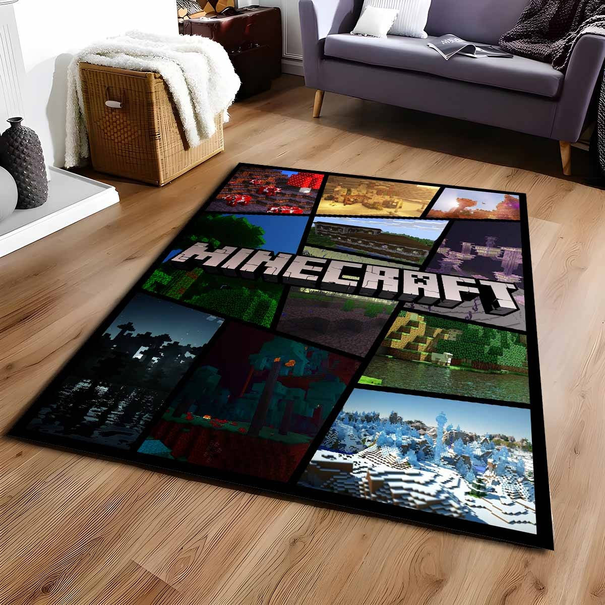 Minecraft Biom Ebenen Tundra Nether Teppich