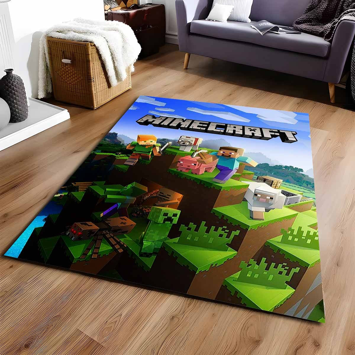 Minecraft Charaktere 1001 Teppich