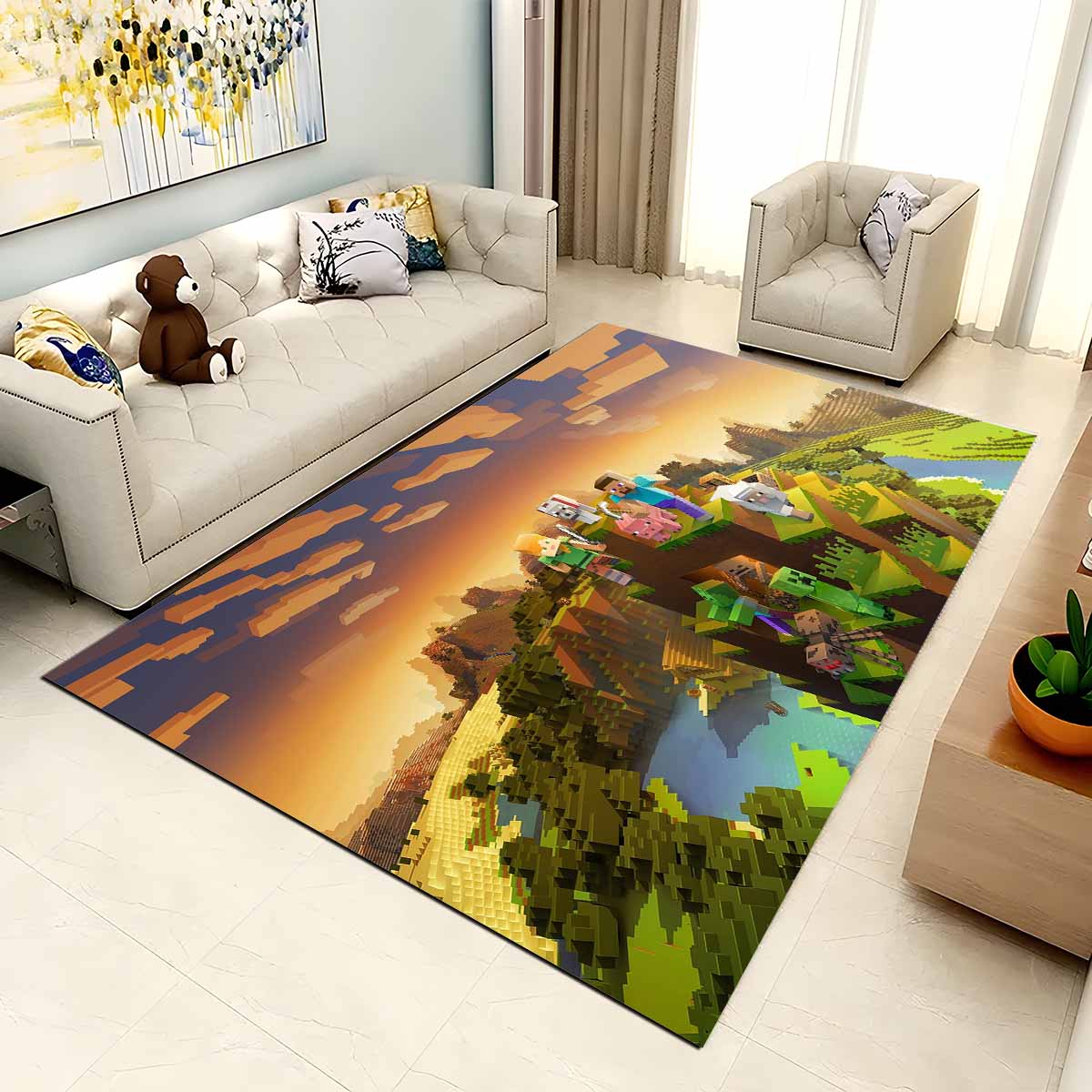 Minecraft Charaktere 1005 Teppich 2