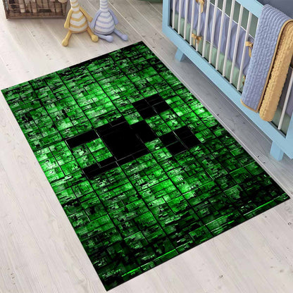 Minecraft Creeper Gesicht 2 Teppich 3