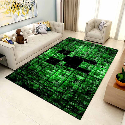 Minecraft Creeper Gesicht 2 Teppich 2