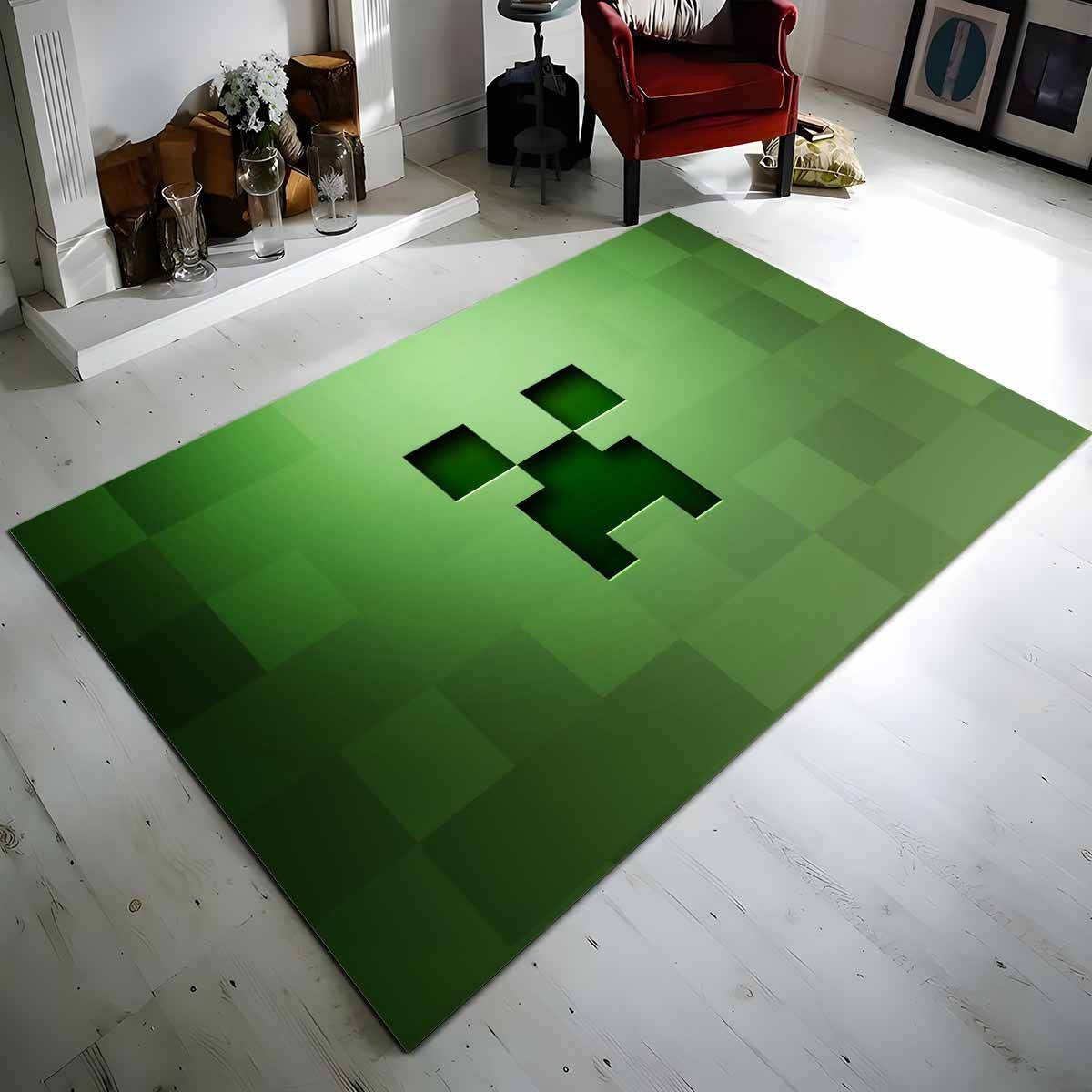 Minecraft Creeper Gesicht Teppich