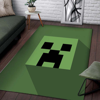 Minecraft Creeper Head Teppich 2