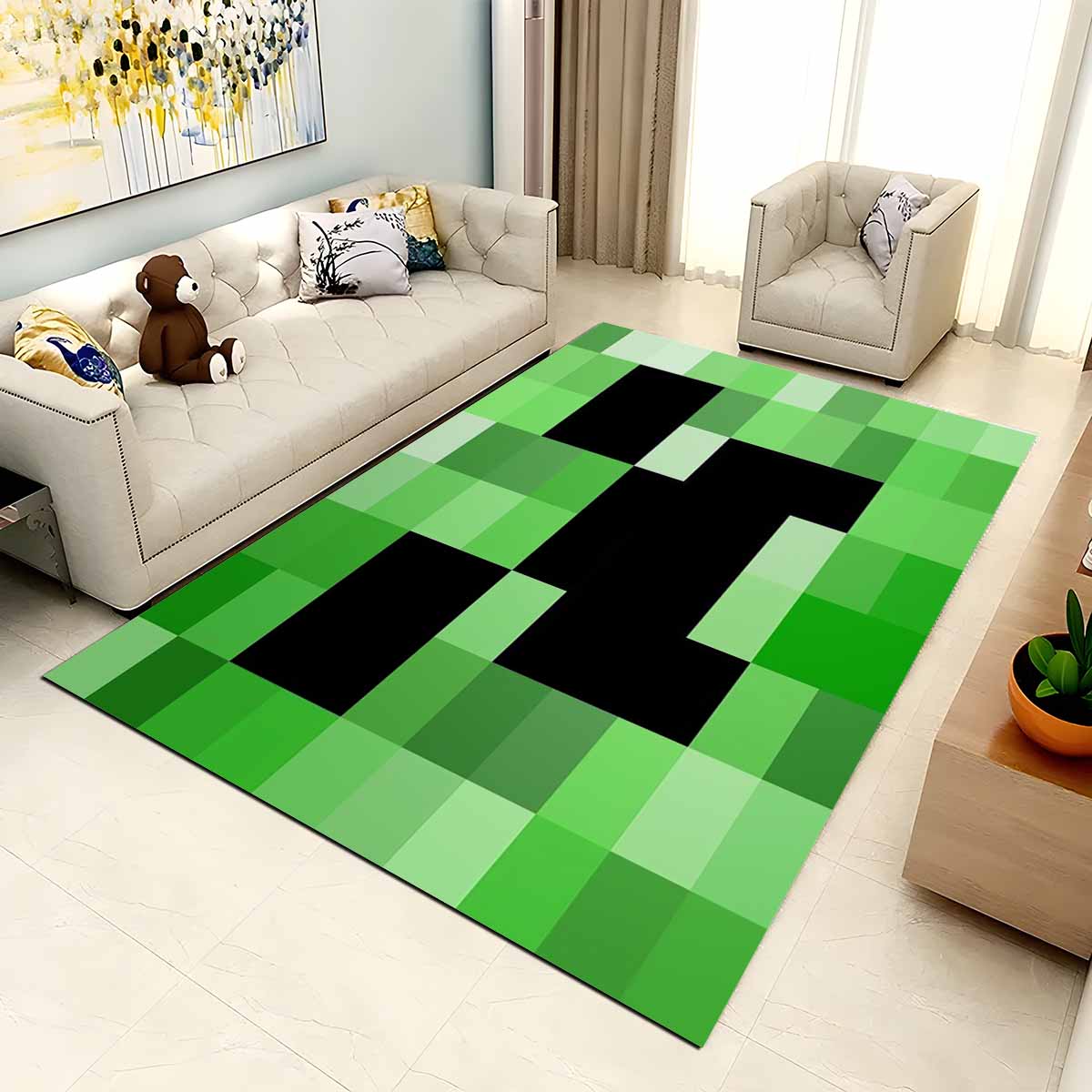Minecraft Creeper Videospiel Teppich 2