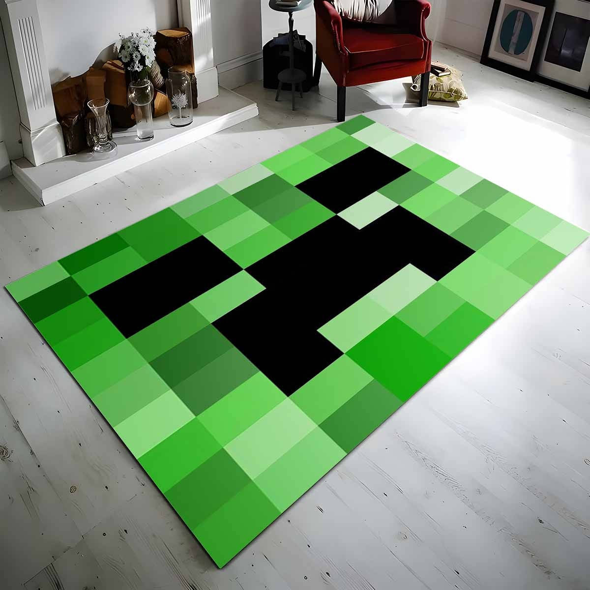 Minecraft Creeper Videospiel Teppich