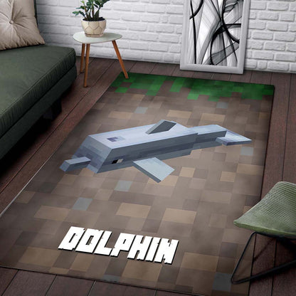 Minecraft Dolphin Teppich 2
