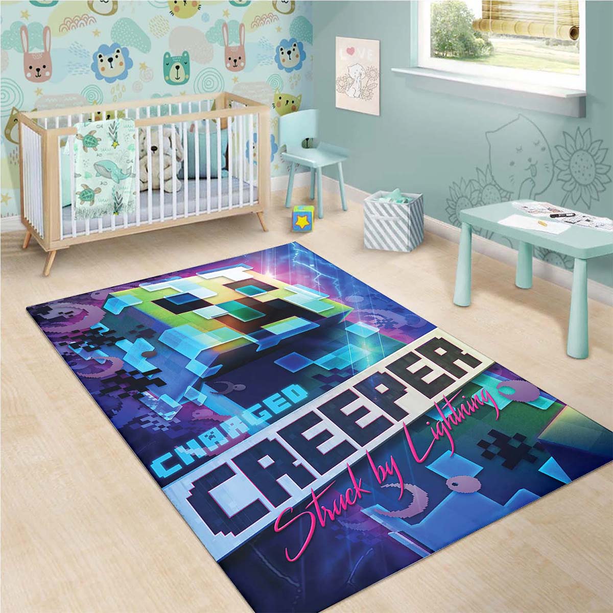 Minecraft Gaming Collection Creeper Teppich 3