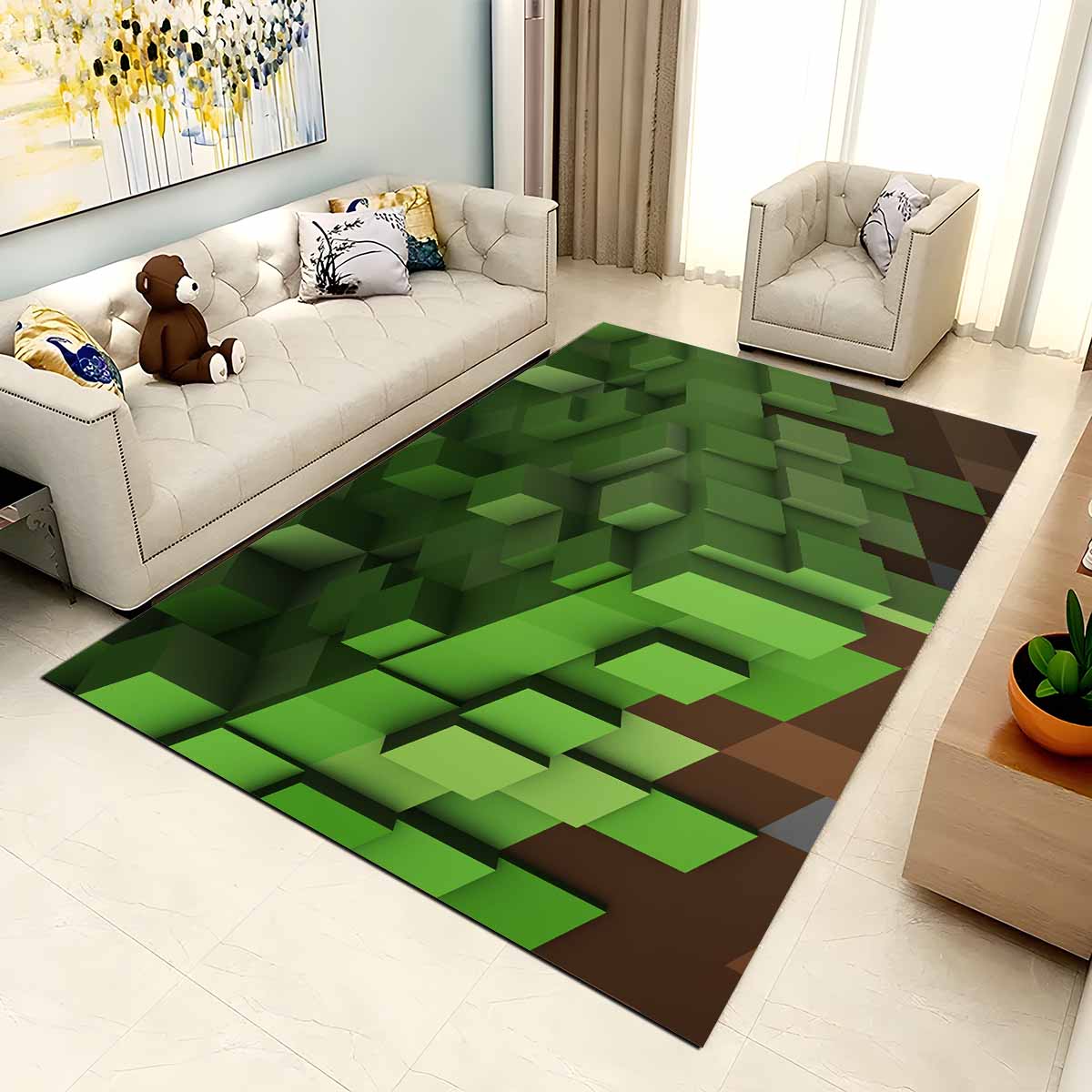 Minecraft Grasblock 2 Teppich 2