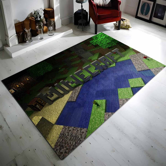 Minecraft In Der Natur Blcke Teppich