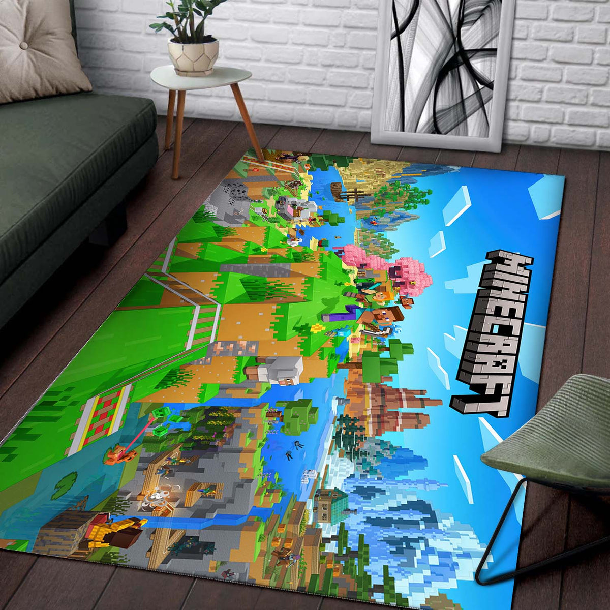 Minecraft Key Art Teppich 2