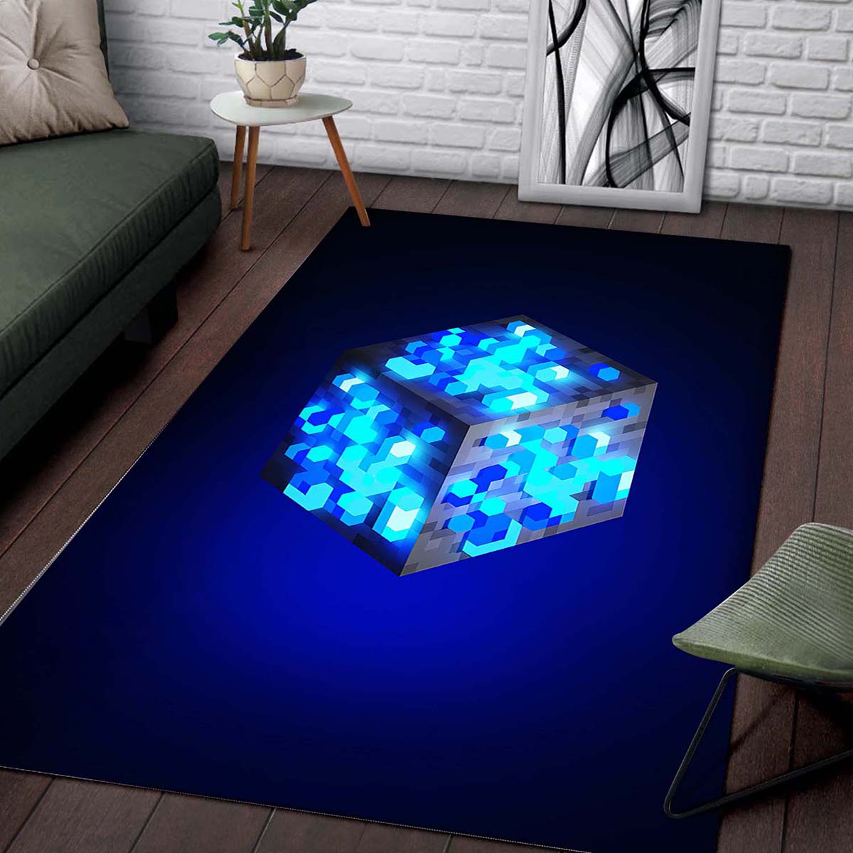 Minecraft Lapislazuli Teppich 2