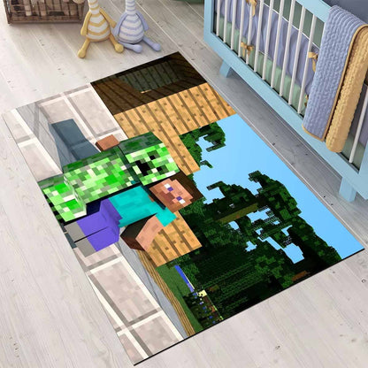 Minecraft Steve Creeper Spielteppich Teppich 3