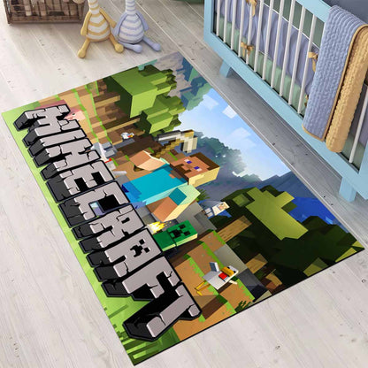 Minecraft Und Hauptcharakter Steve Teppich 3