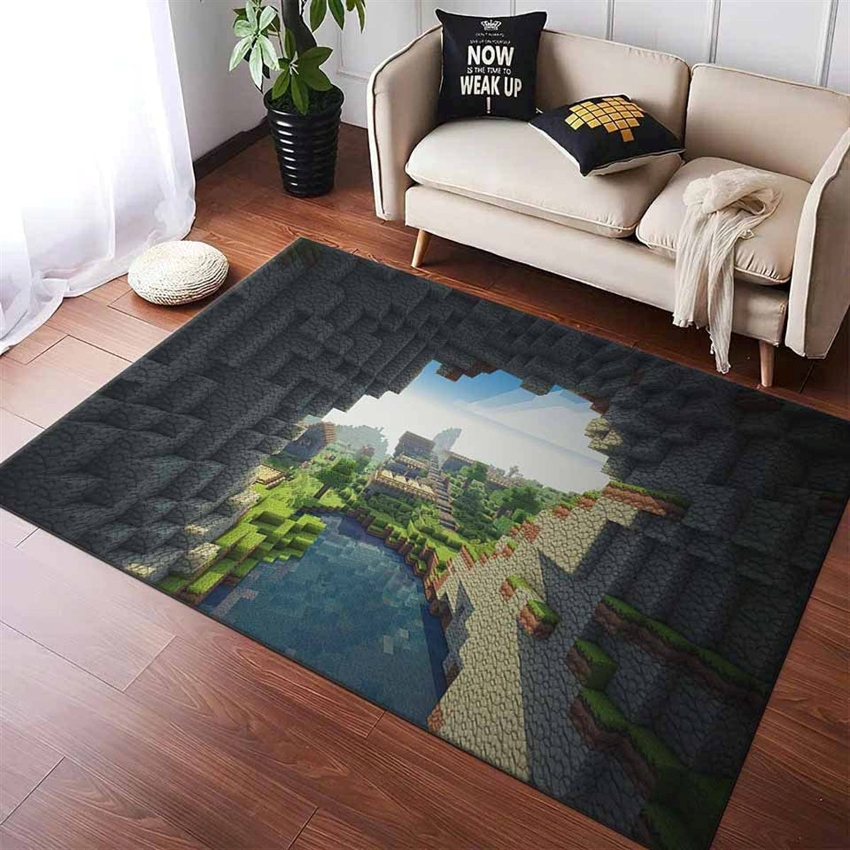 Minecraft Video Game Dekor M30102 Teppich