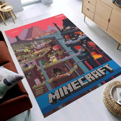 Minecraft Video Game Haus Wohnzimmer Dekor M2510 Teppich