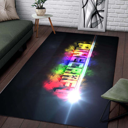 Minecraft Video Game Neon Teppich 2