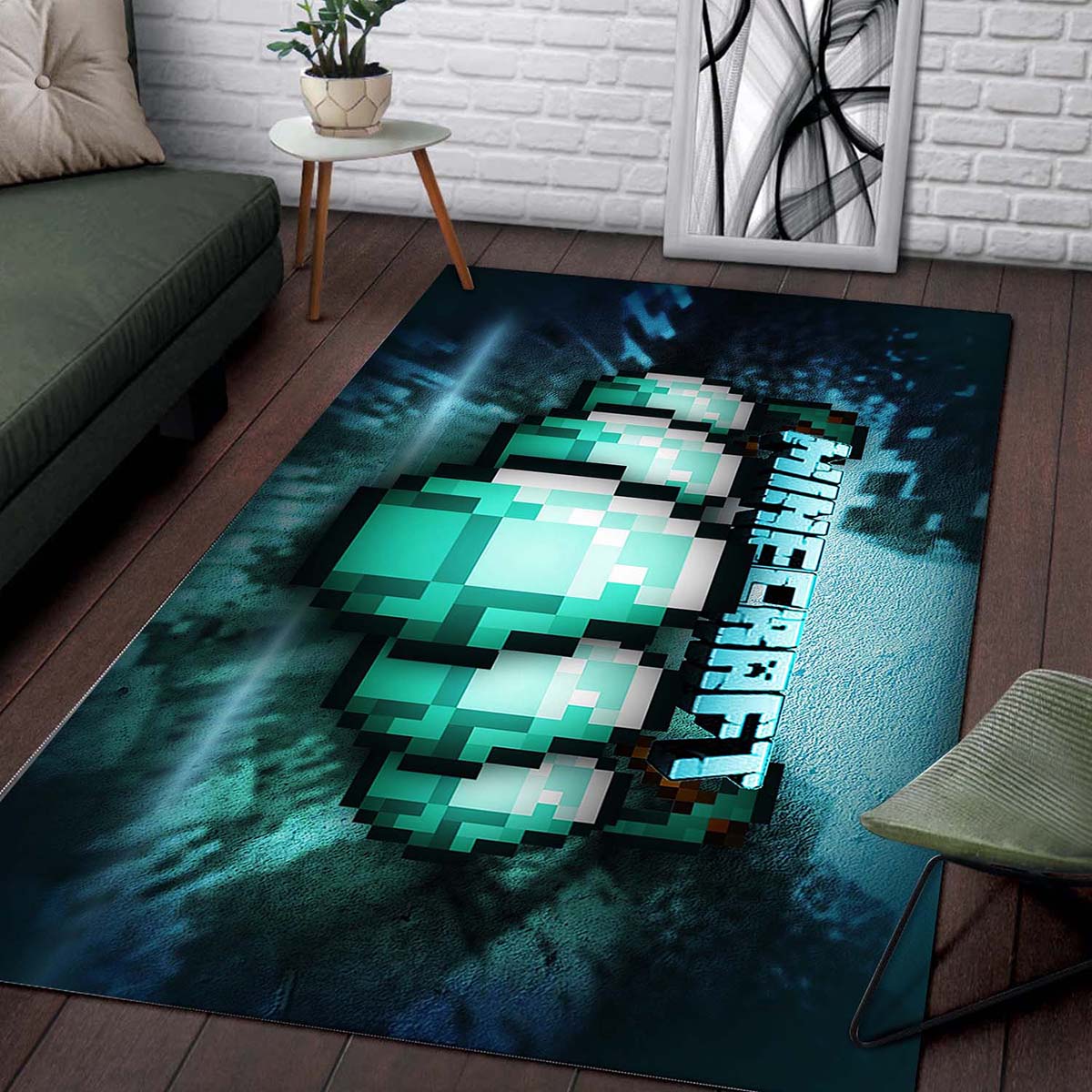 Minecraft Video Game Wohnzimmer Dekor M30104 Teppich 2