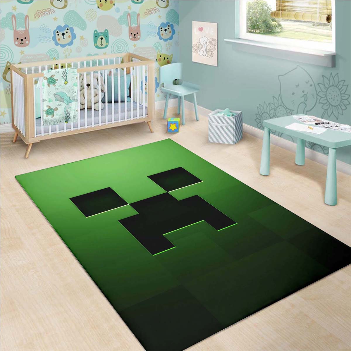 Minecraft Wohnzimmer Dekor M301015 Teppich 3