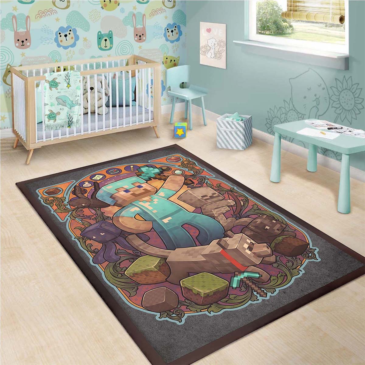 Minecraft Wohnzimmer Teppich 3