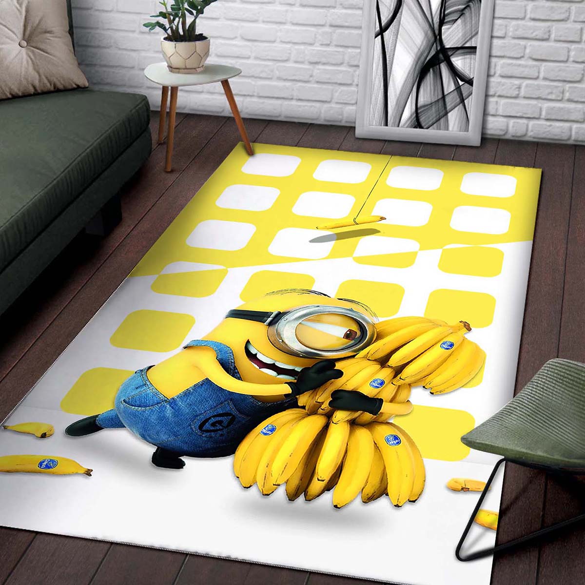 Minion Love Banana Teppich 2