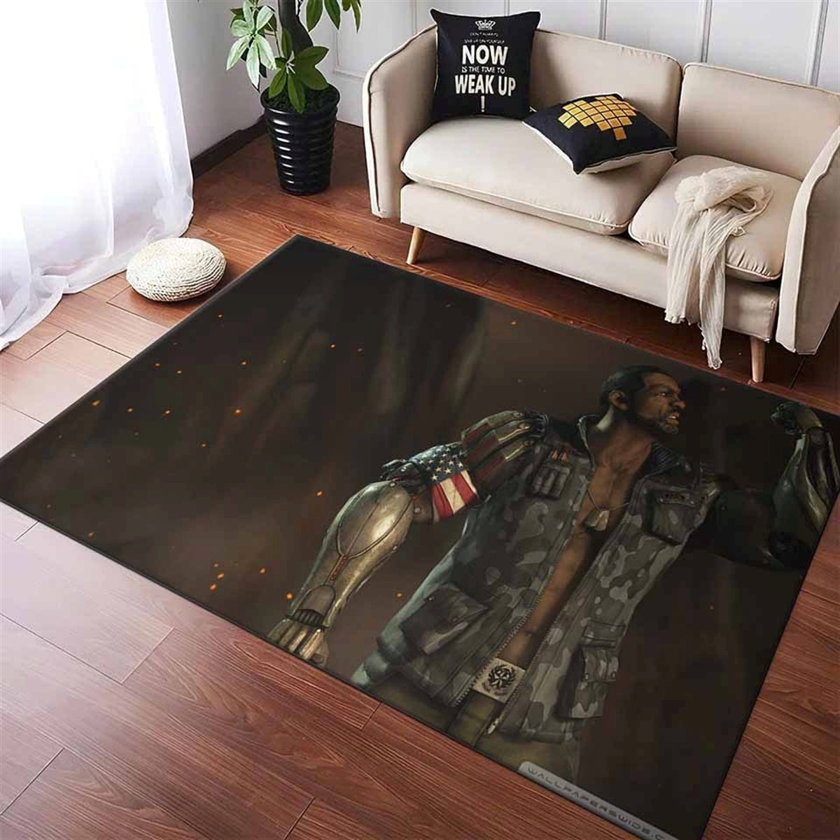 Mortal Kombat X Jax 4K 1 Teppich