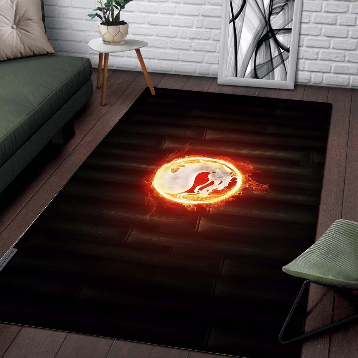 Mortal Kombat Logo Teppich 2