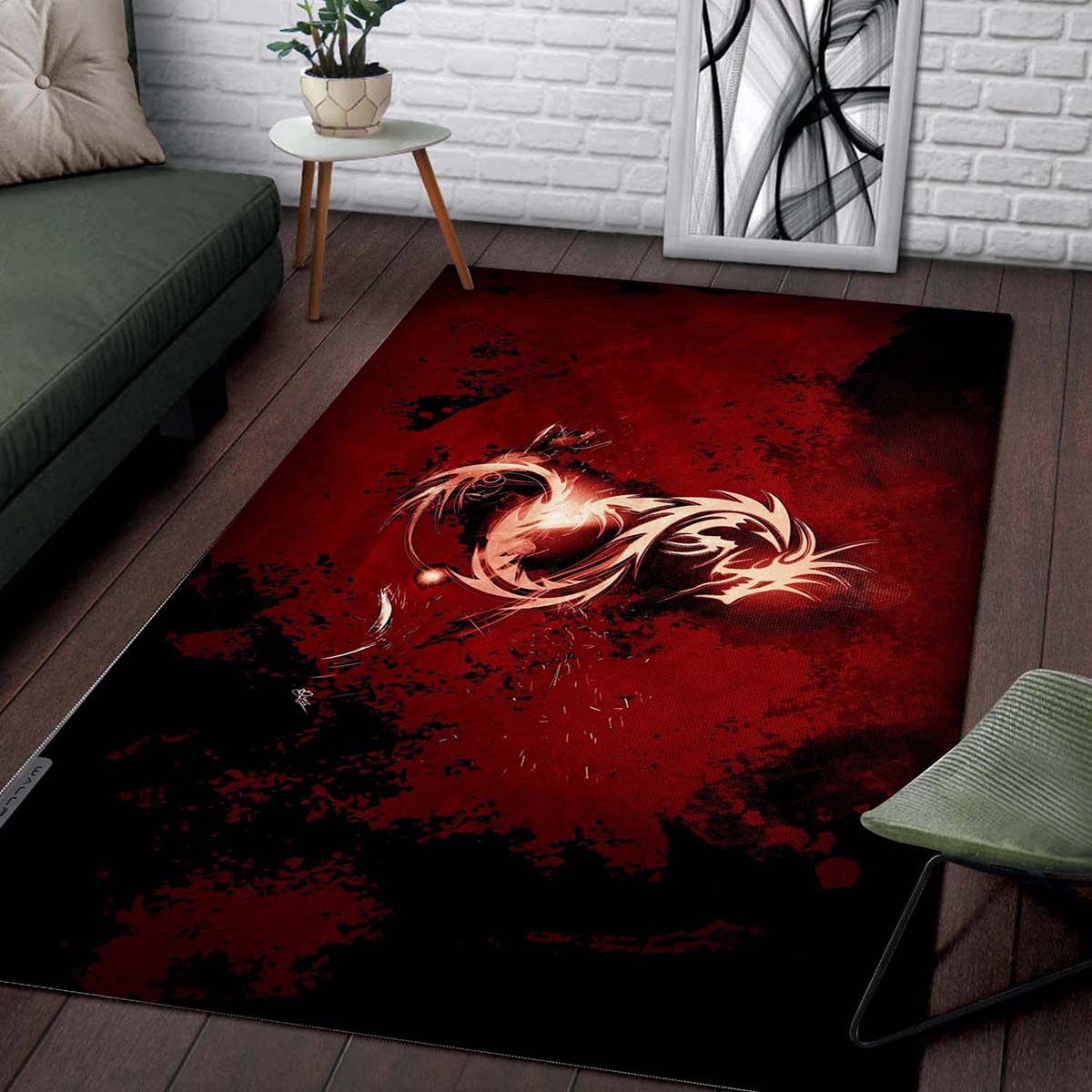 Mortal Kombat Logo 1 Teppich 2