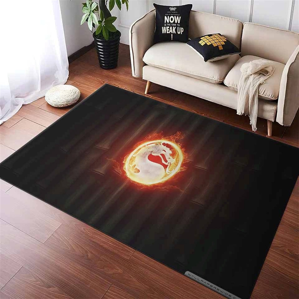 Mortal Kombat Logo Teppich