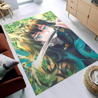 Muichiro Tokito Demon Slayer Teppich