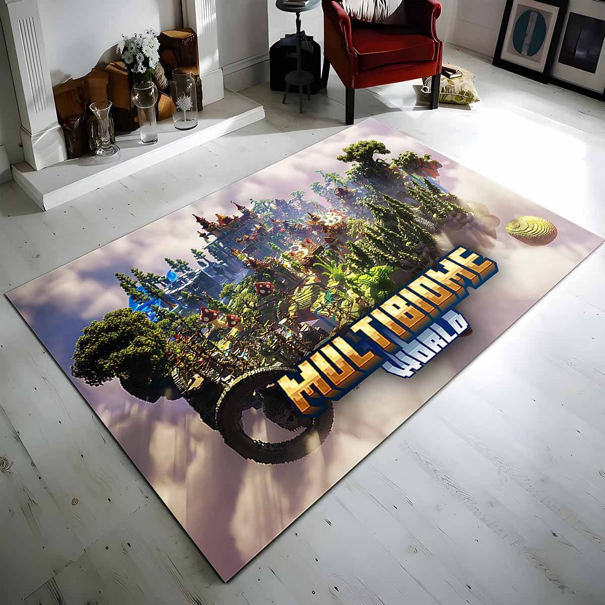 Multibiom Minecraft 02 Teppich