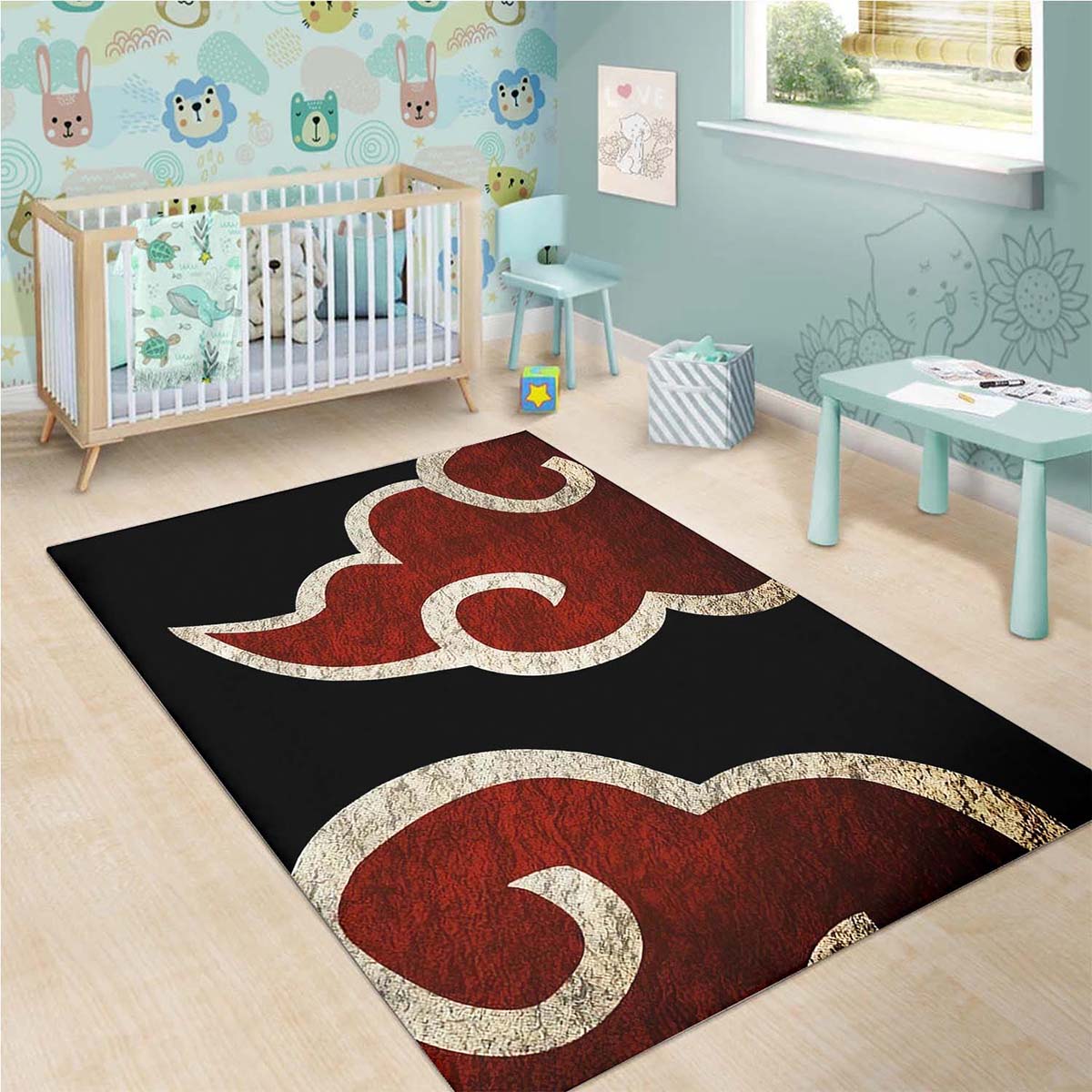 Naruto Akatsuki Logo Teppich 3